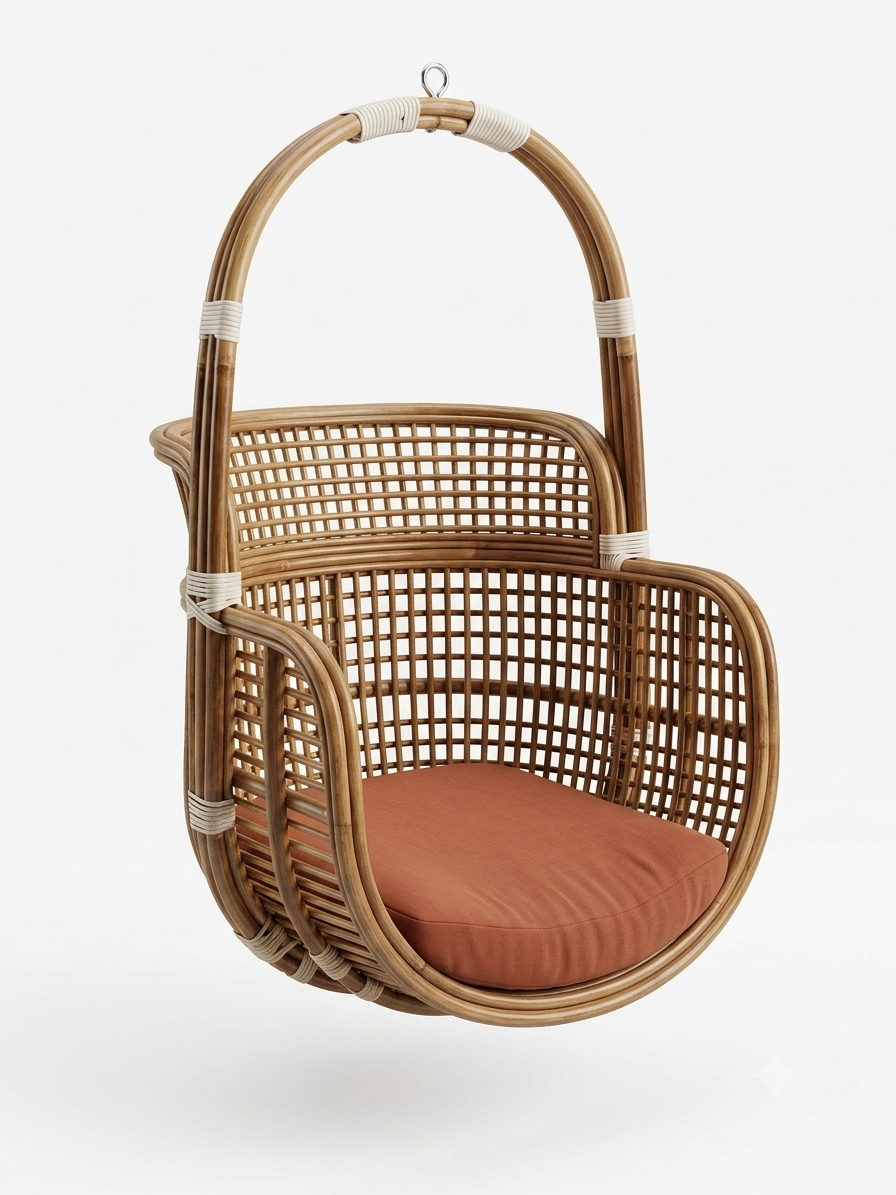 Rattan O-frame Hanging Chair