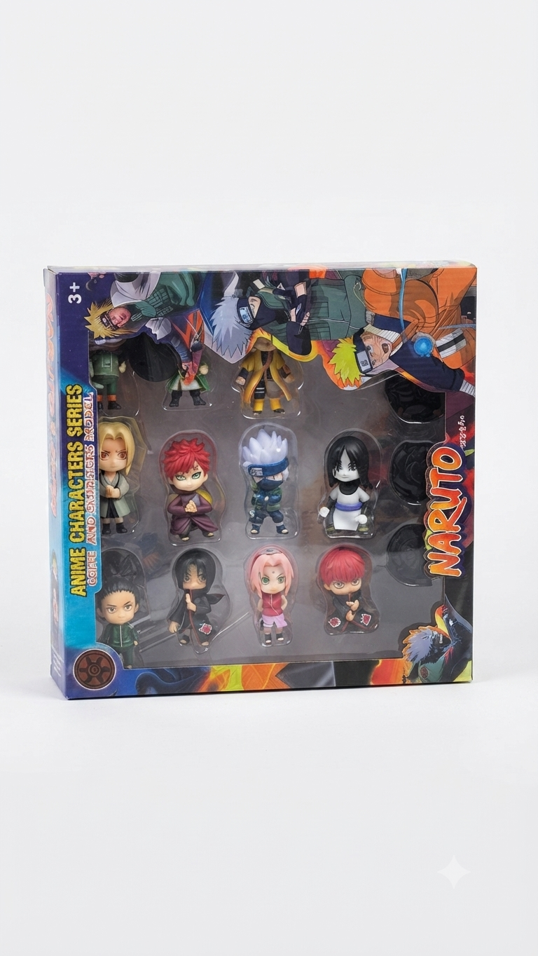 Naruto Anime Characters Series Chibi Figurine Set