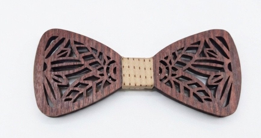 Laser-Cut Wooden Bow Tie