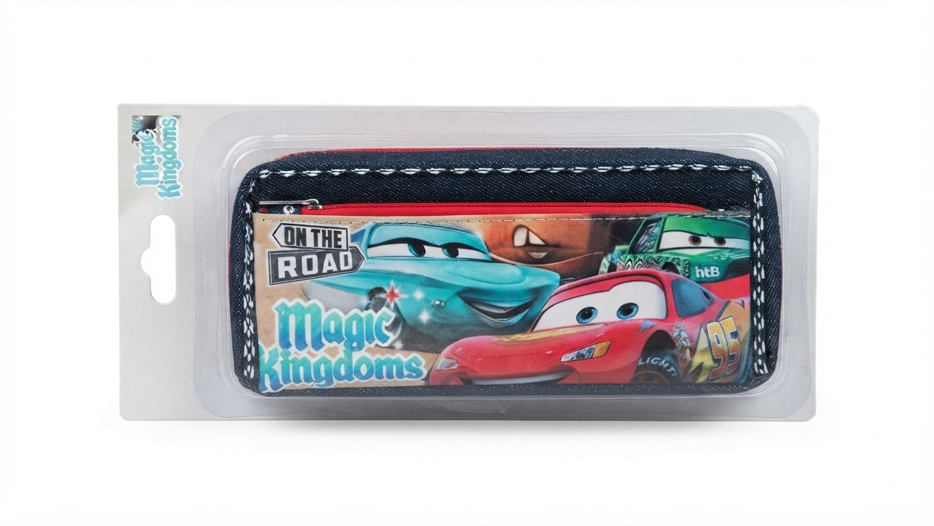 Pixar Cars "On The Road" Magic Kingdoms Pencil Case