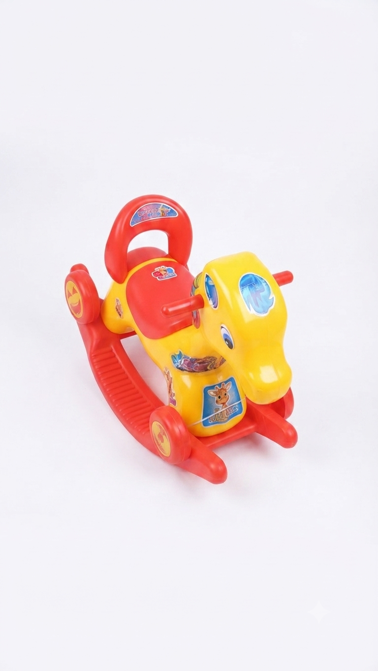 2-in-1 convertible children's rocking horse and ride-on toy