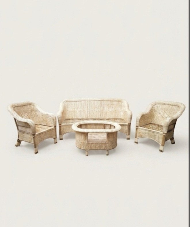 The Artisan Weave Rattan Sofa Set
