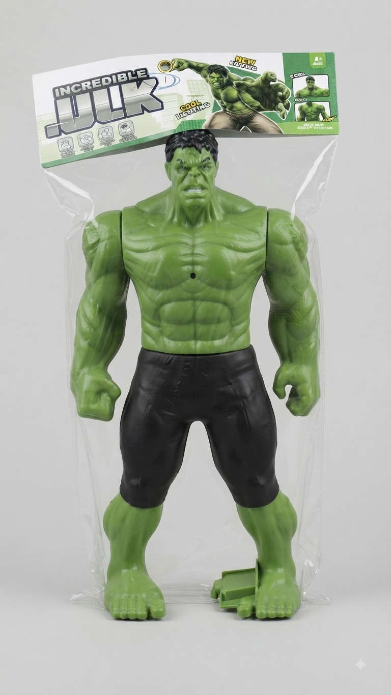 The Incredible Hulk Action Figure with Packaging (Green Version)