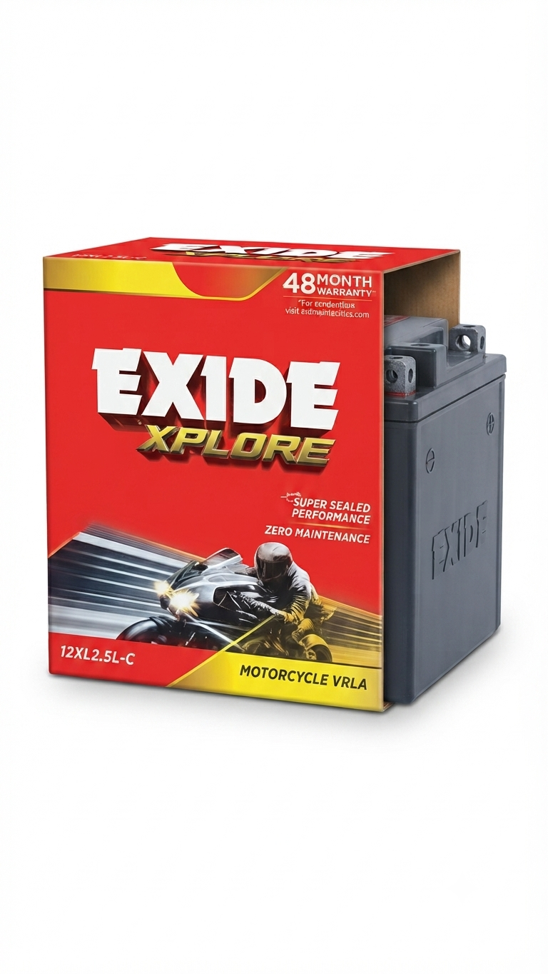 Exide Xplore (Model 12XL2.5L-C) Motorcycle VRLA Battery