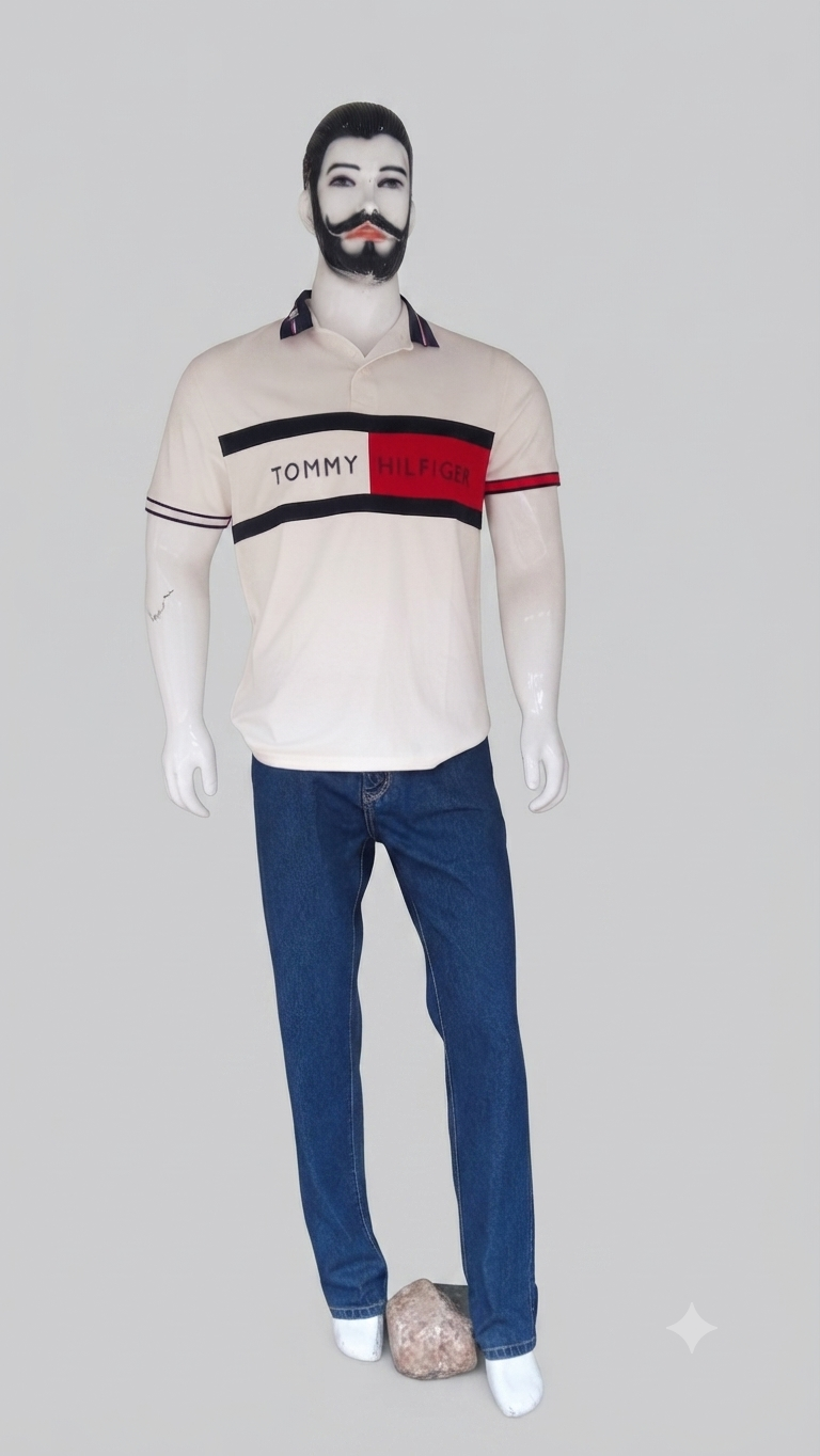 Men's Tommy Hilfiger Color-Block Polo and Denim Jeans Set