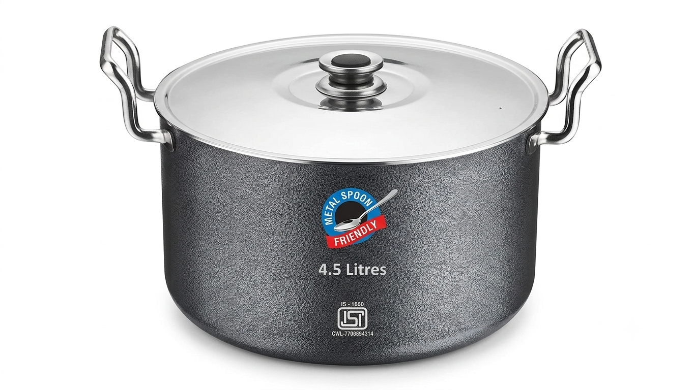 Non-Stick Biryani Pot (Hammer Tone Finish)