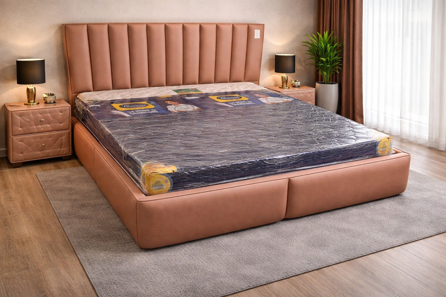 Luxury Upholstered Designer Bed Set
