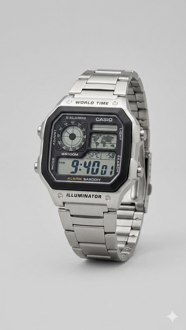 The Casio "Royale" World Time Illuminator watch