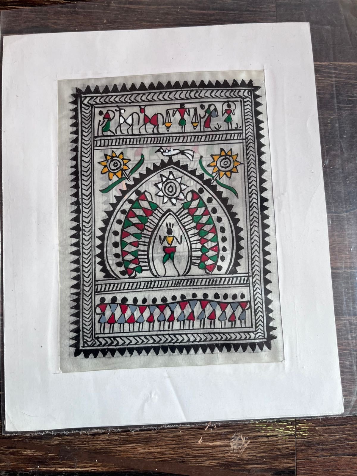 Traditional Warli Folk Art Painting – Ritualistic Narrative