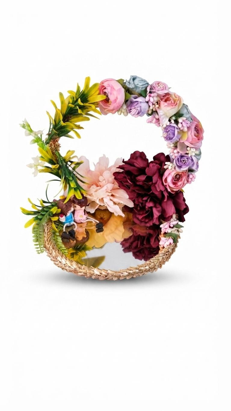 Designer Floral Ring Platter