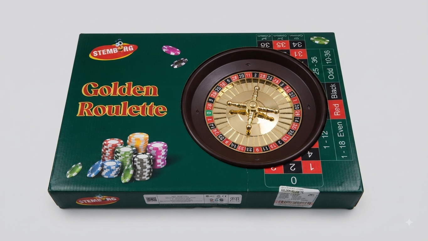 Stemburg Golden Roulette Board Game Set