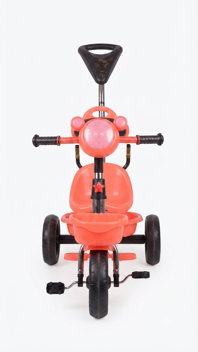 children's tricycle with a parent push handle