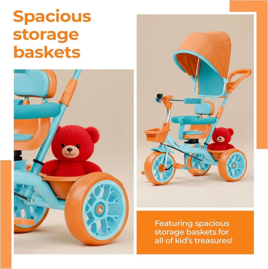 Lifelong Kids Parental Control Tricycle with Canopy,