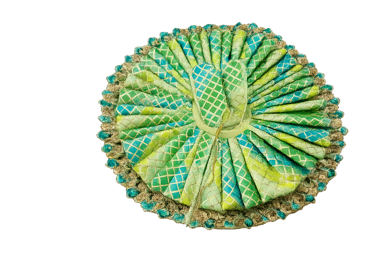 Peacock Fan Decorative Dress / Laddu Gopal Poshak Back Fan