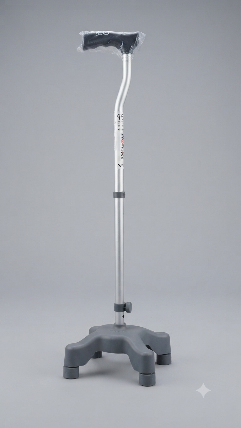 Tynor Walking Stick Quad / Quadripod Walking Cane