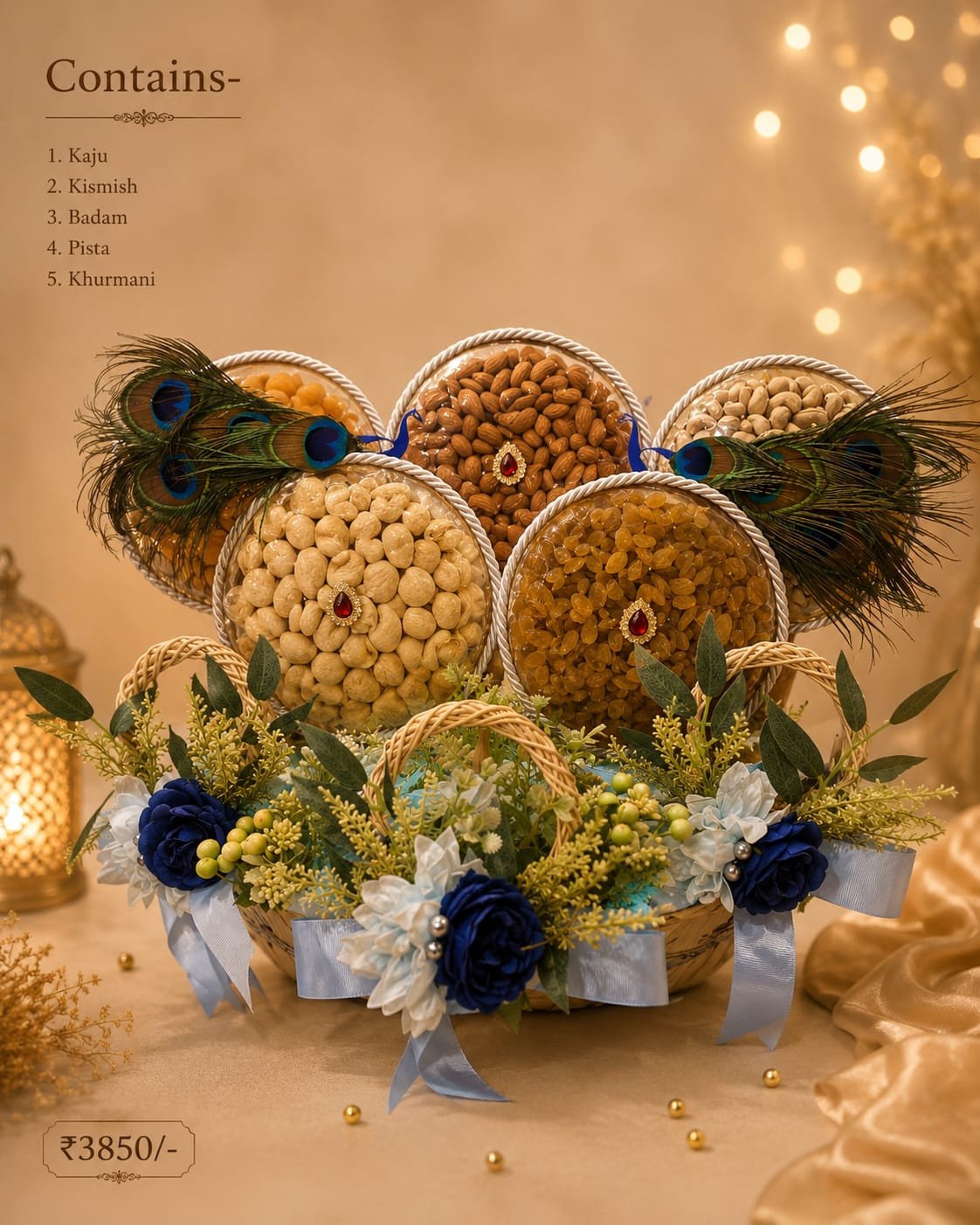 Royal Peacock Dry Fruit Hamper