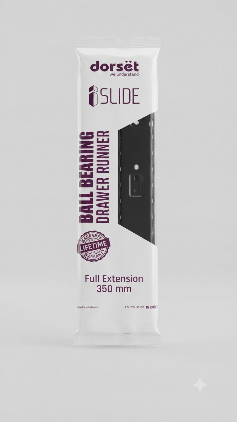 Dorsët iSLIDE Ball Bearing Drawer Runner (350mm, Full Extension)
