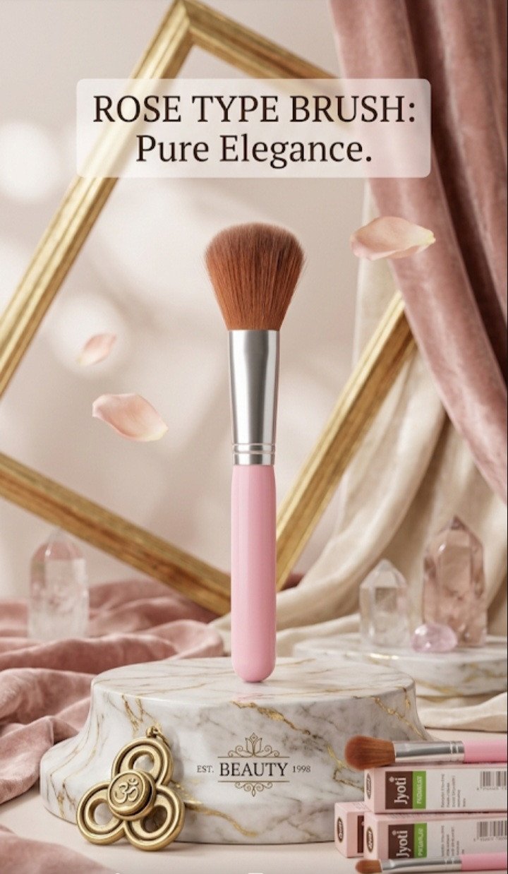 Rose Type Powder & Blush Cosmetic Brush