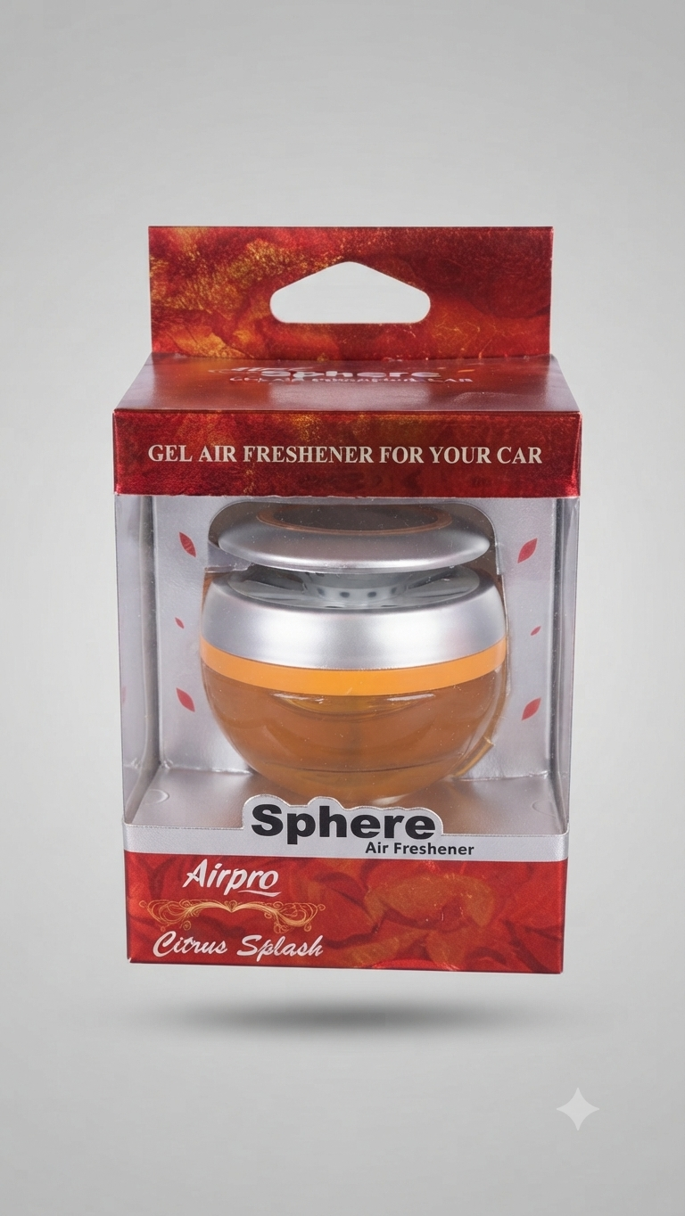 Airpro Sphere Gel Air Freshener (Citrus Splash)