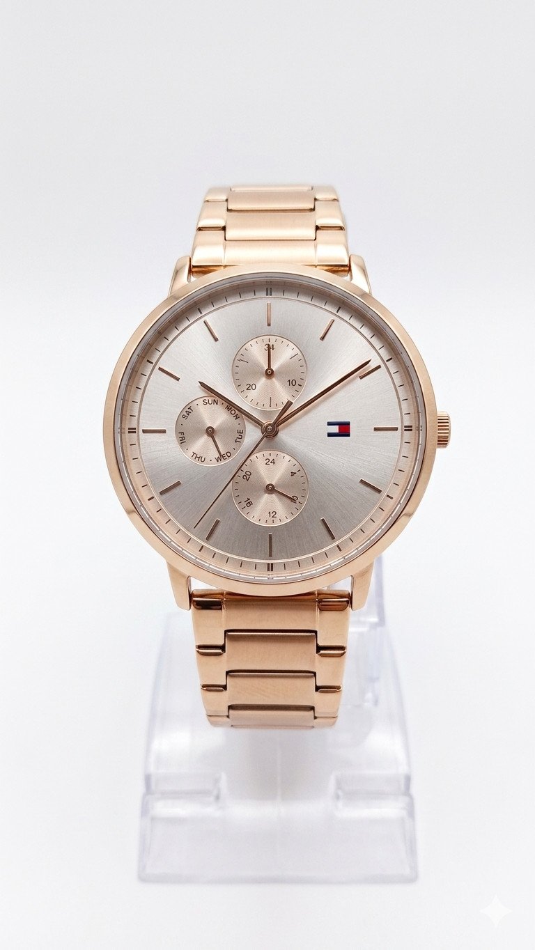 Tommy Hilfiger Rose Gold Multi-Dial Ladies/Unisex Fashion Watch